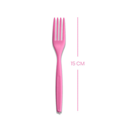 Hot Pink Premium Reusable Spoons - 20PC