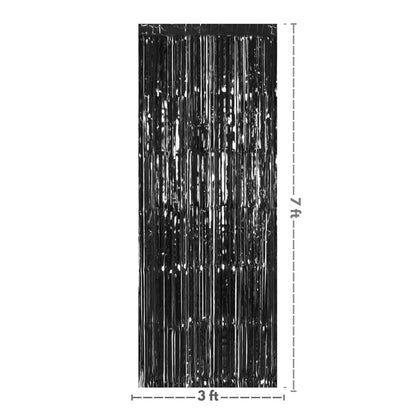 Black Foil Curtain 7FT X 3 FT