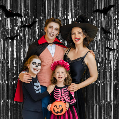 Black Foil Curtain 7FT X 3 FT