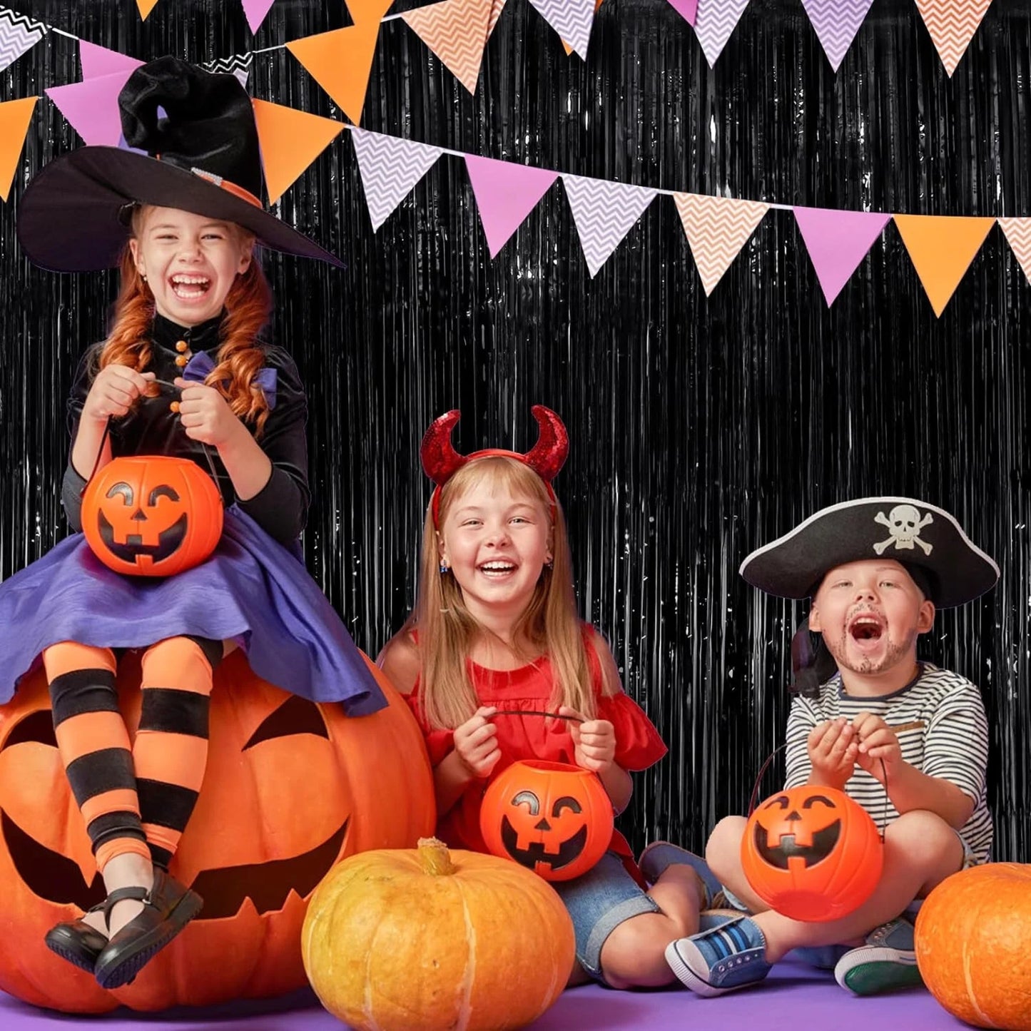 Black Foil Curtain 7FT X 3 FT