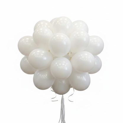 Balloon in a Can White Latex Balloons (Pack of 20)