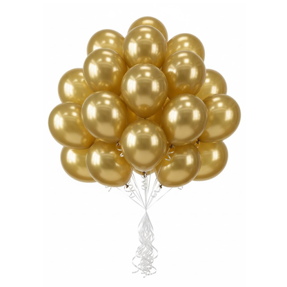 Balloon in a Can  Golden Latex Balloons (Pack of 20)