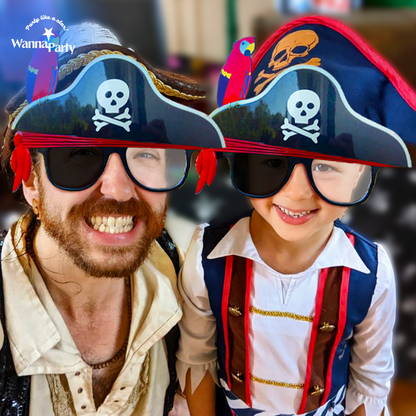 Pirate Shades w/ Parrot Fun Party Favor - 1PC