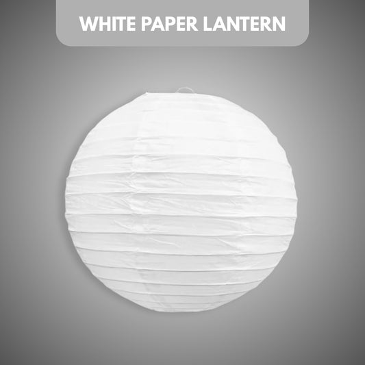 White Paper Lanterns Small - 10 inches - 1PC