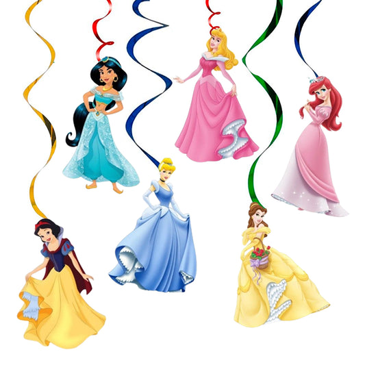 Princess Swirl Decoration - 6PC