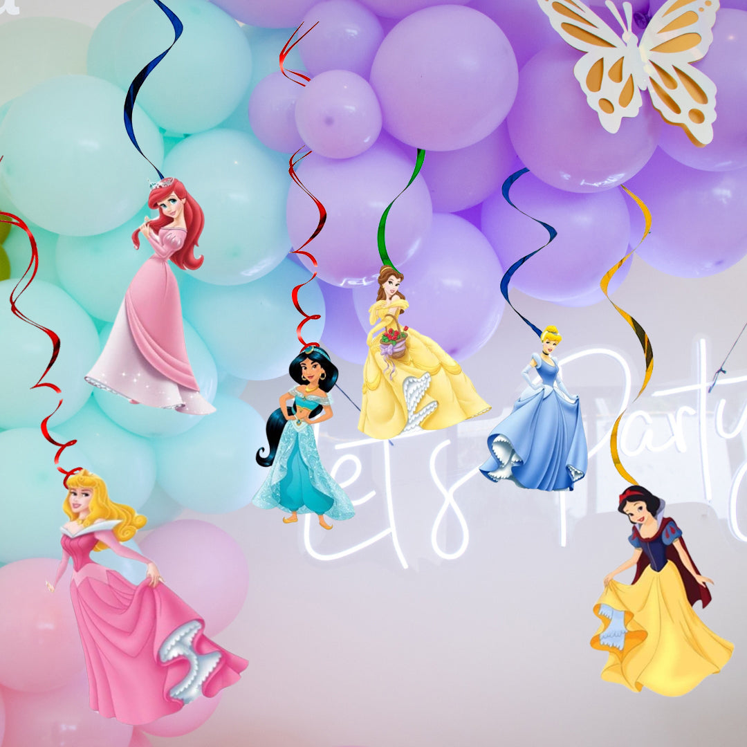 Princess Swirl Decoration - 6PC