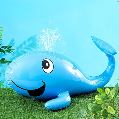 Shark Shaped Blue Inflatable Water Sprinkler for Kids - 1PC