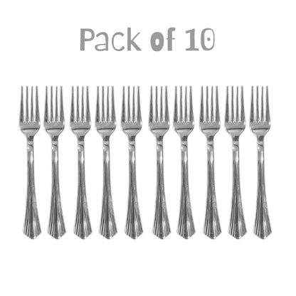 Silver Color Forks - 10PC