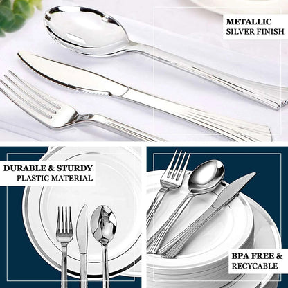 Silver Color Forks - 10PC