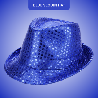 Sequin Hat Blue