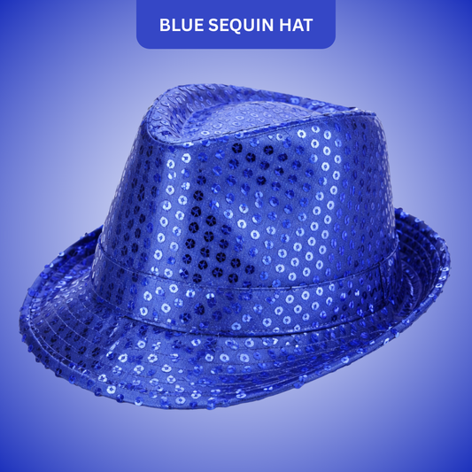 Sequin Hat Blue