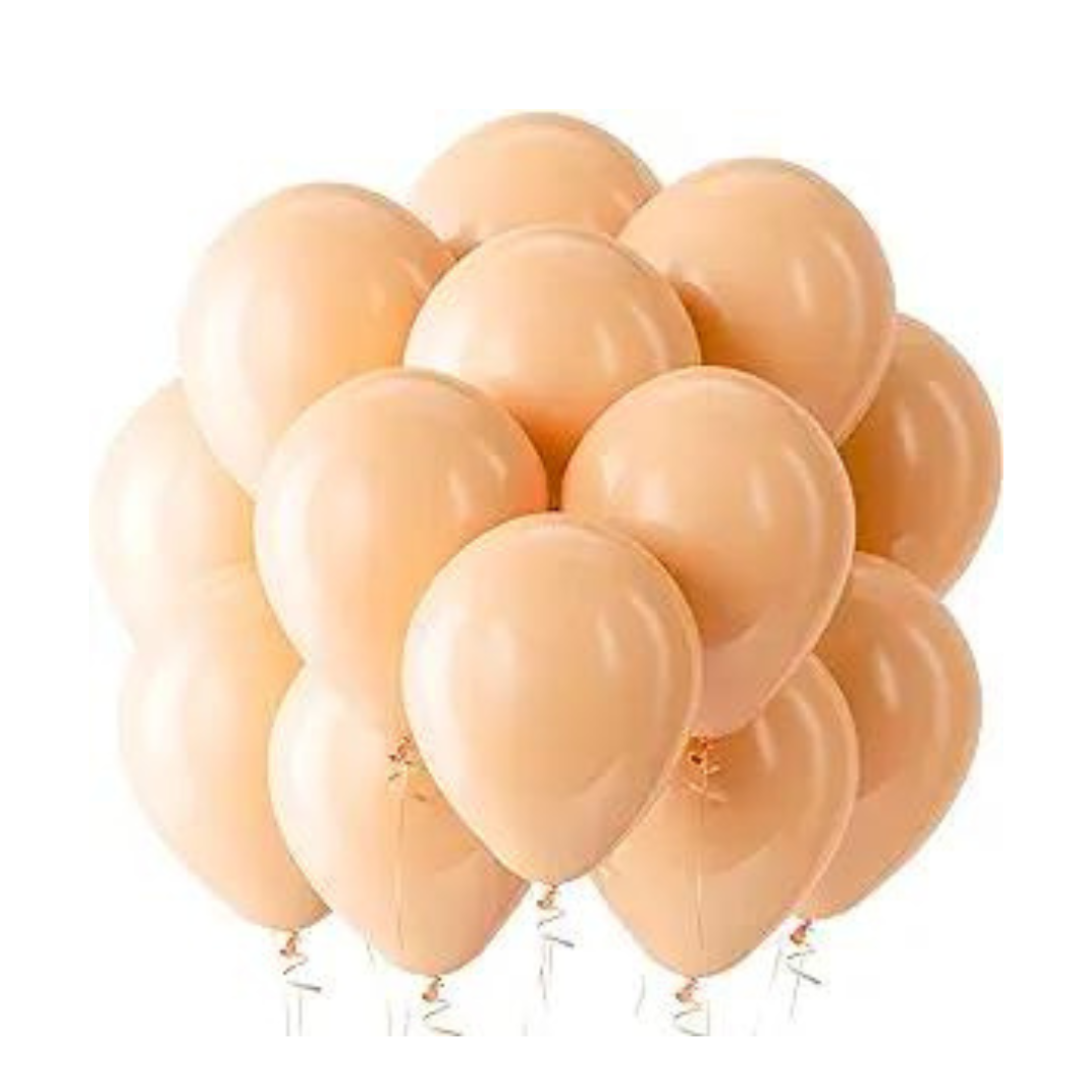 12" Skin Color Balloons - 10PC