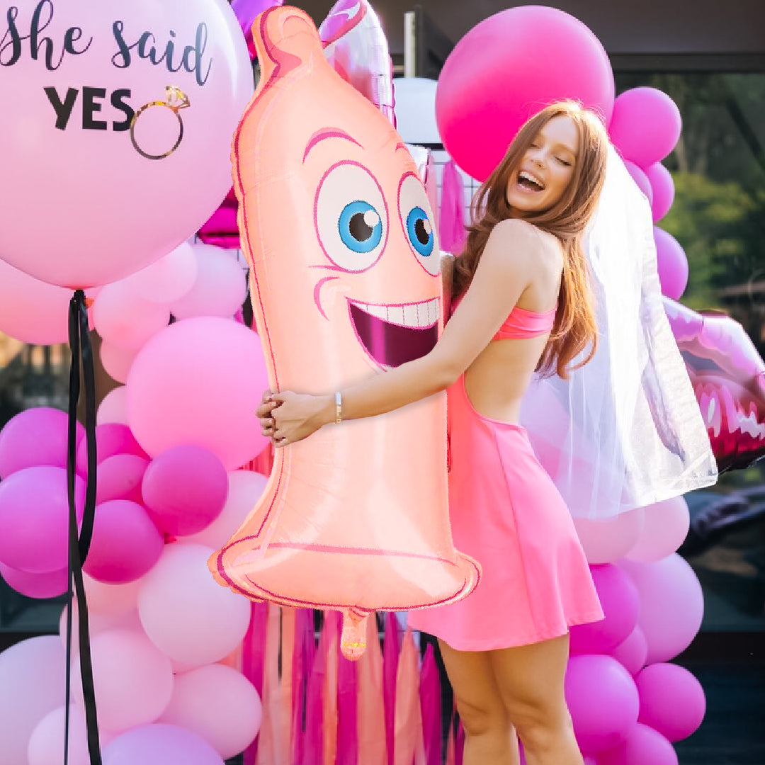 Smiling Condom Shaped Balloon for Notty