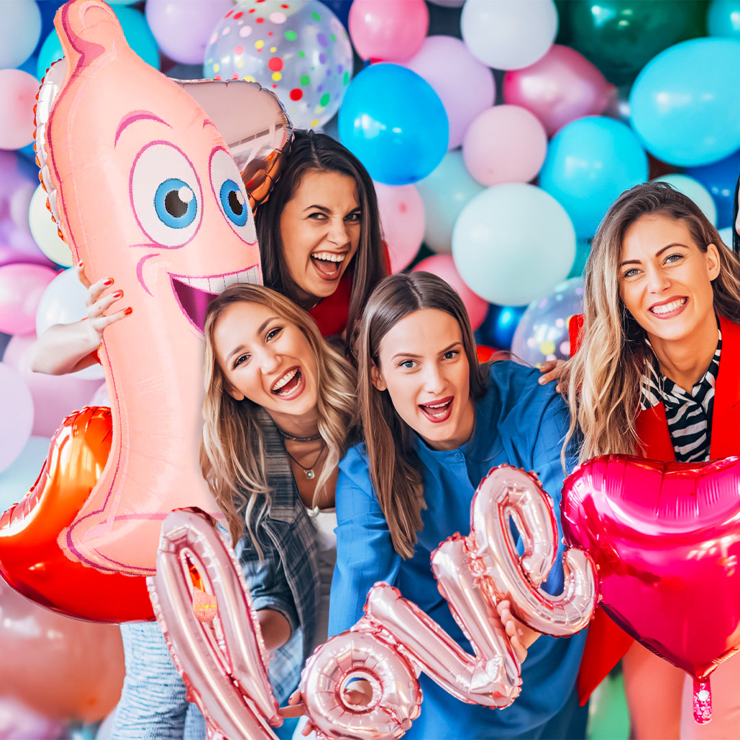 Smiling Condom Shaped Balloon for Notty