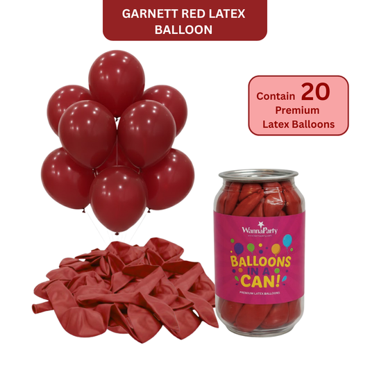 Garnett Red Premium Latex Balloons 10" - 20PC