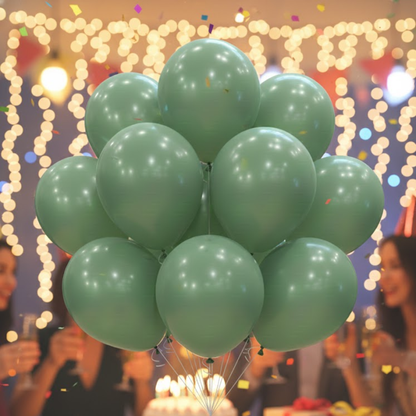Bean Green Premium Latex Balloons 10" - 20PC