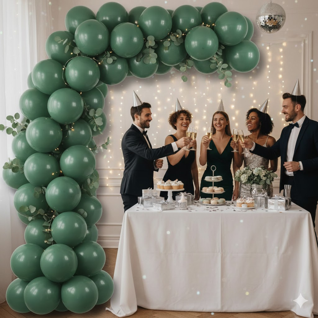 Bean Green Premium Latex Balloons 10" - 20PC