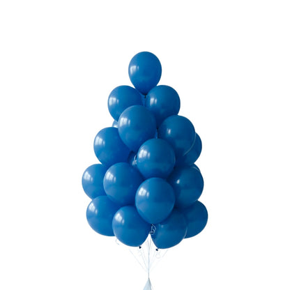Chrome Blue Premium Latex Balloons 10" - 20PC