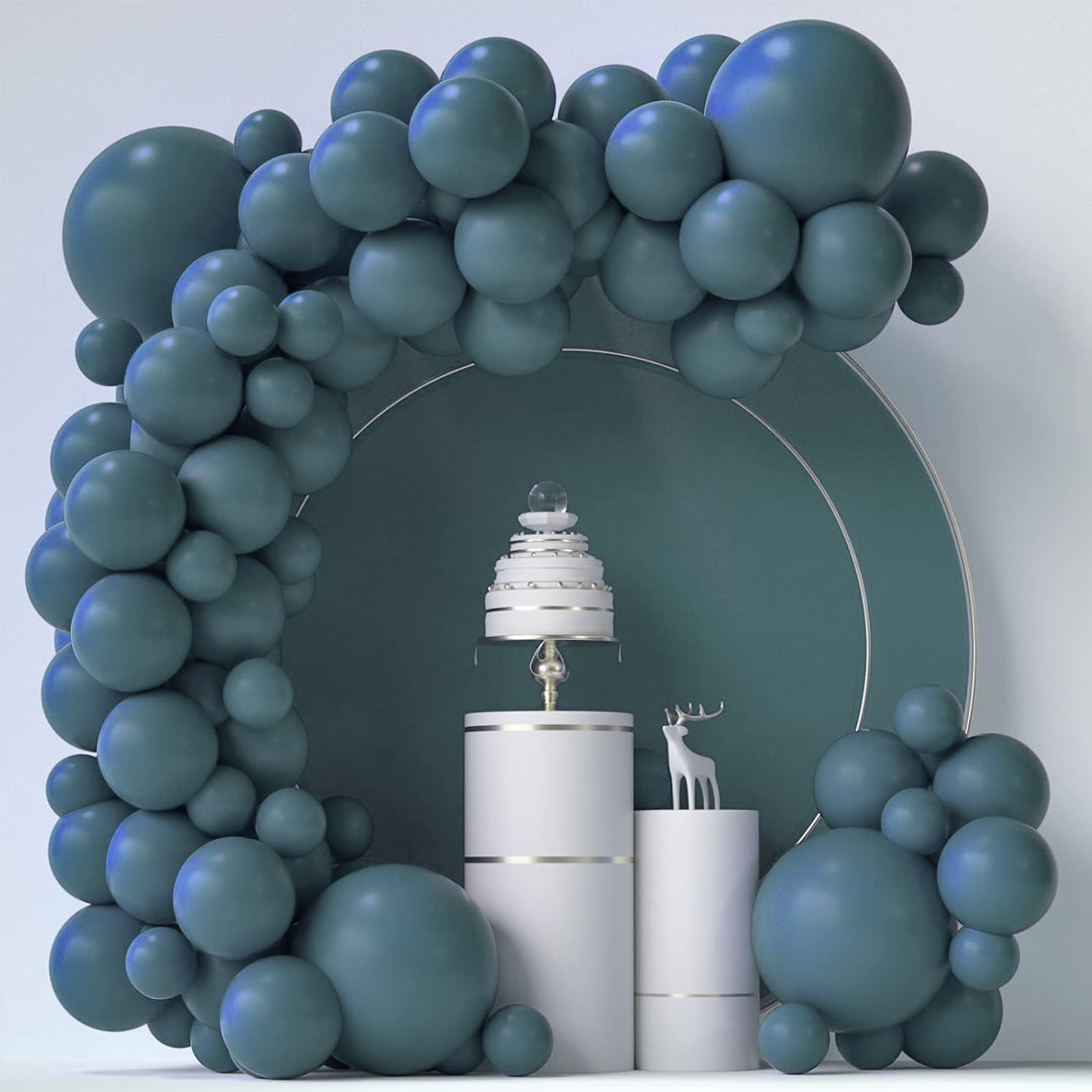 Teal Blue Latex/Rubber Balloons - 10 inches - 20PC