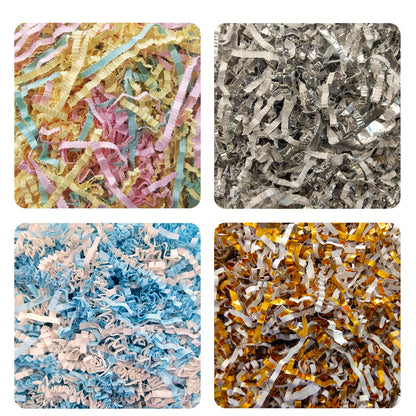 Paper Shreds L.Blue & White- 30 Grams