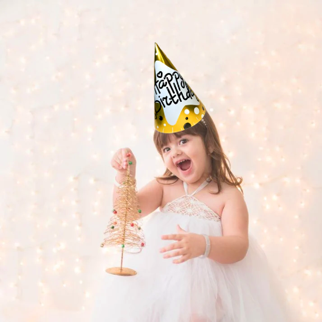 Happy Birthday Golden Hats - 8PC