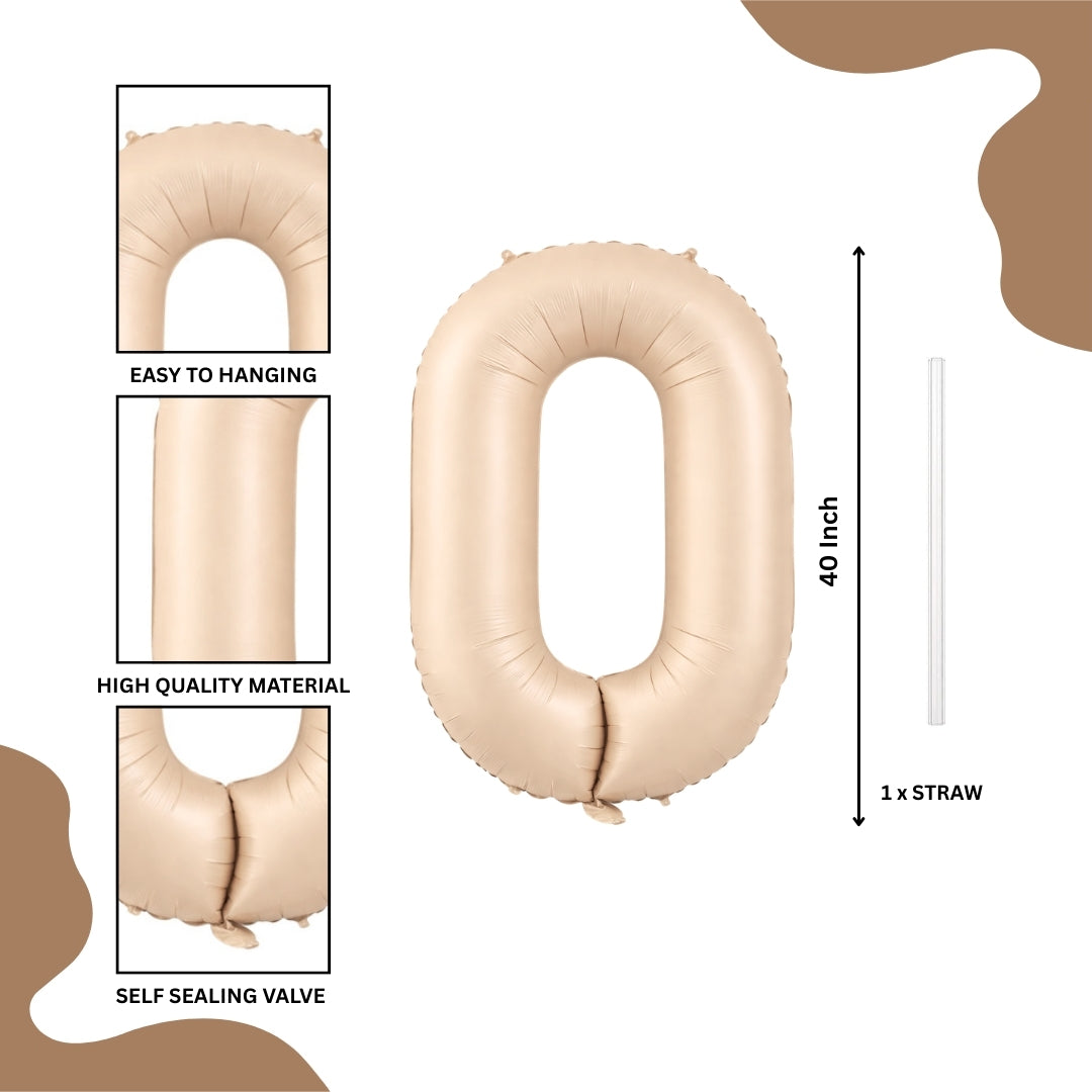 40" Apricot Super Shape No.0 Balloon-1PC