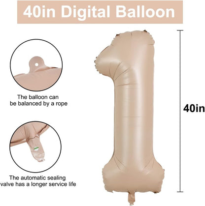 40" Apricot Super Shape No.1 Balloon-1PC