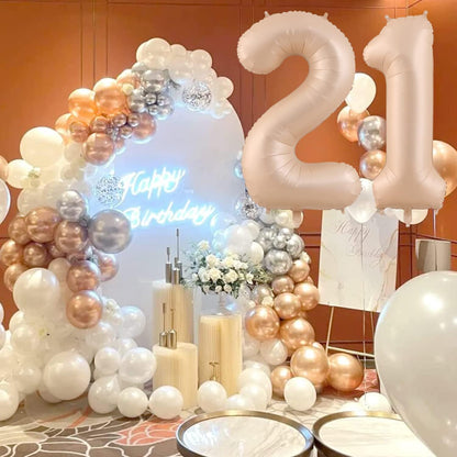 40" Apricot Super Shape No.1 Balloon-1PC