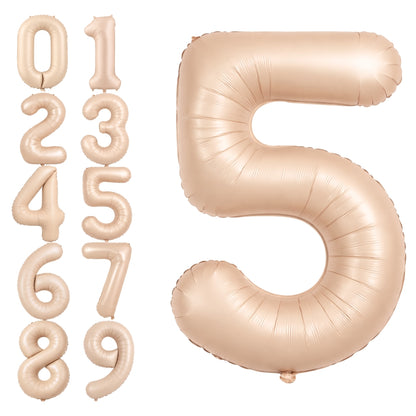 40" Apricot Super Shape No.5 Balloon-1PC