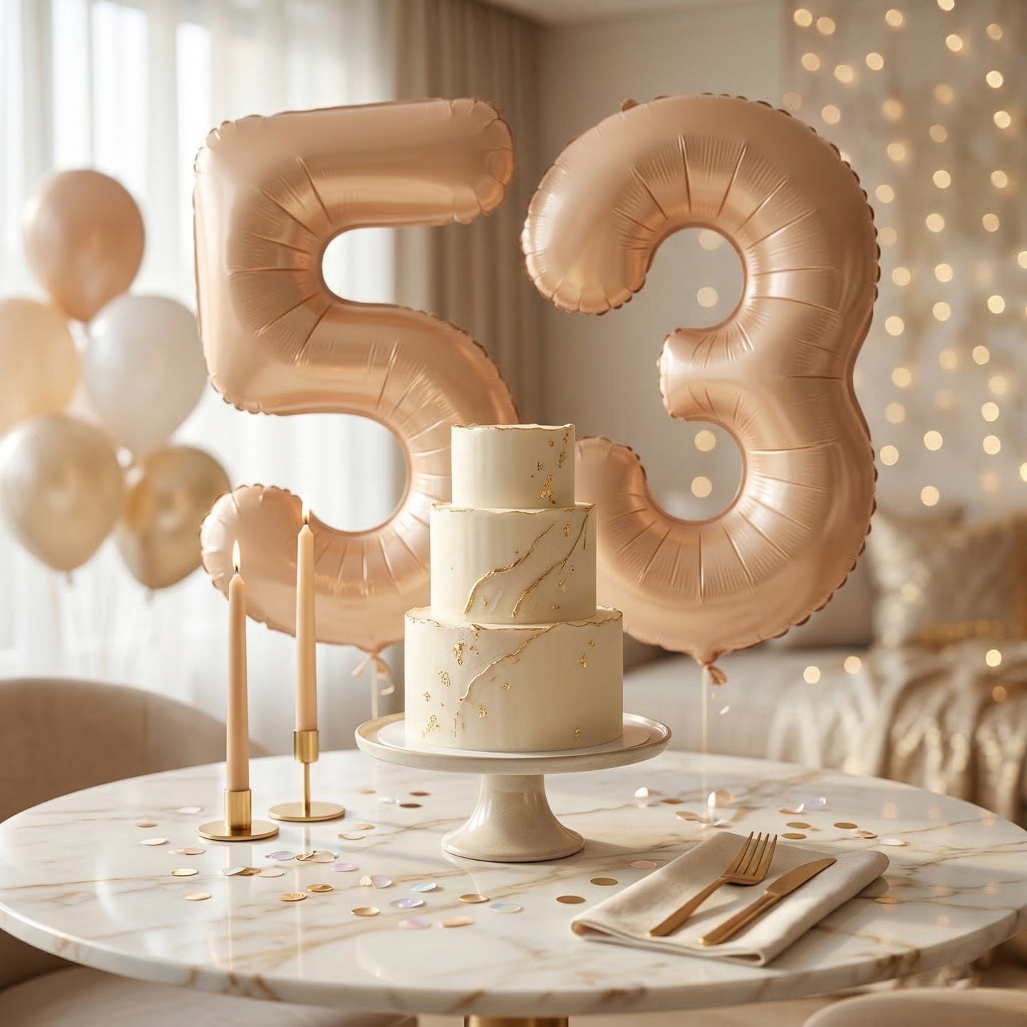 40" Apricot Super Shape No.5 Balloon-1PC