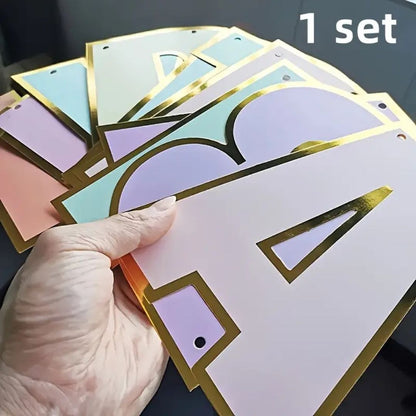 HBD Pastel - Macaron Color Banners