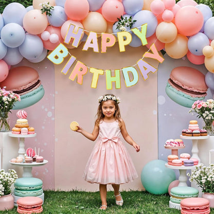 HBD Pastel - Macaron Color Banners