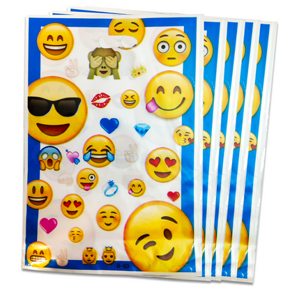 Emoji / Smiley Theme AlumInium Film Loot Bags - 10