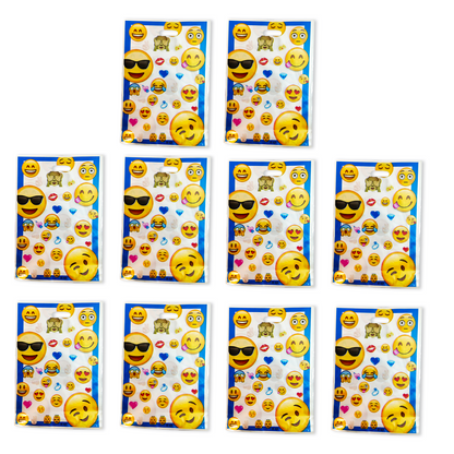 Emoji / Smiley Theme AlumInium Film Loot Bags - 10