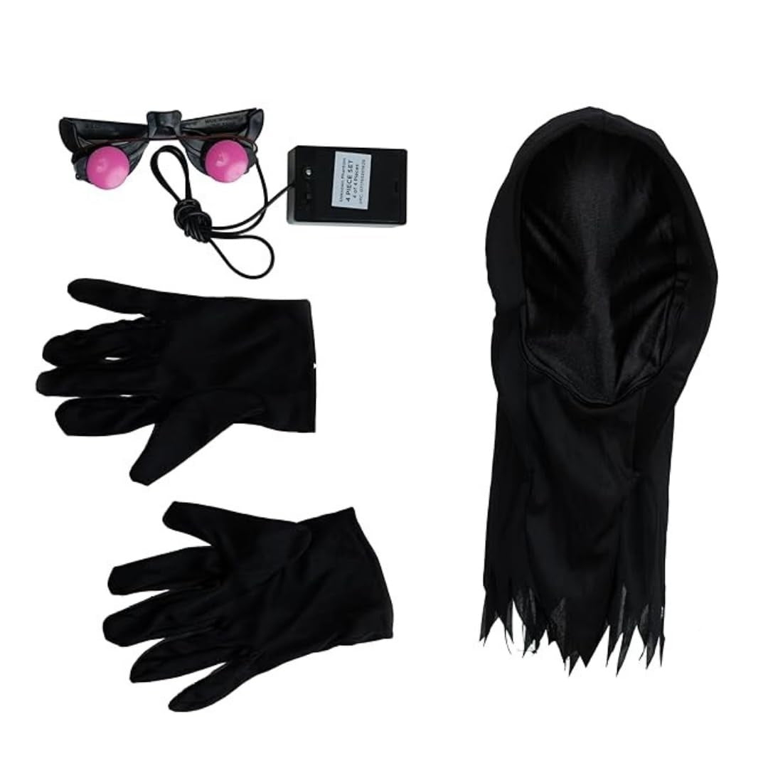Phantom Ghost Light Up Halloween Costume w/Light Size S - Age 3 to 5 Years