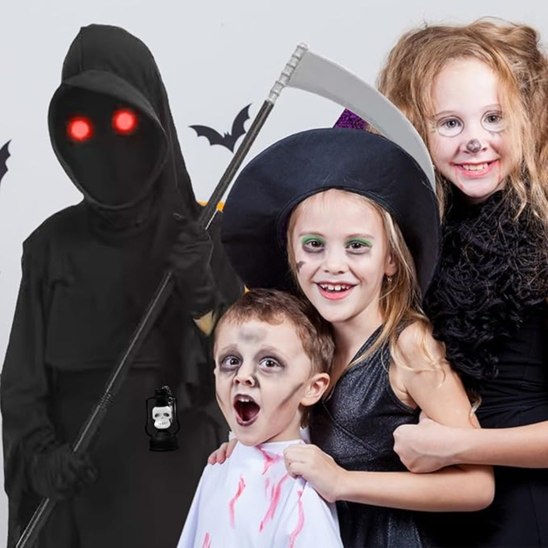 Phantom Ghost Light Up Halloween Costume w/Light Size S - Age 3 to 5 Years