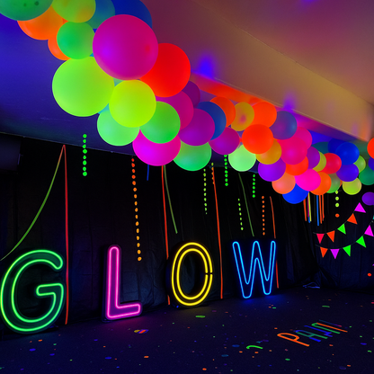 UV Glow in the Dark Helium Quality Balloons 12" - Pack of 10
