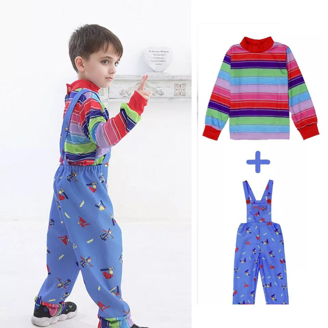 Chucky Doll Unisex Costume for Kids from The Movie "Child's Play"