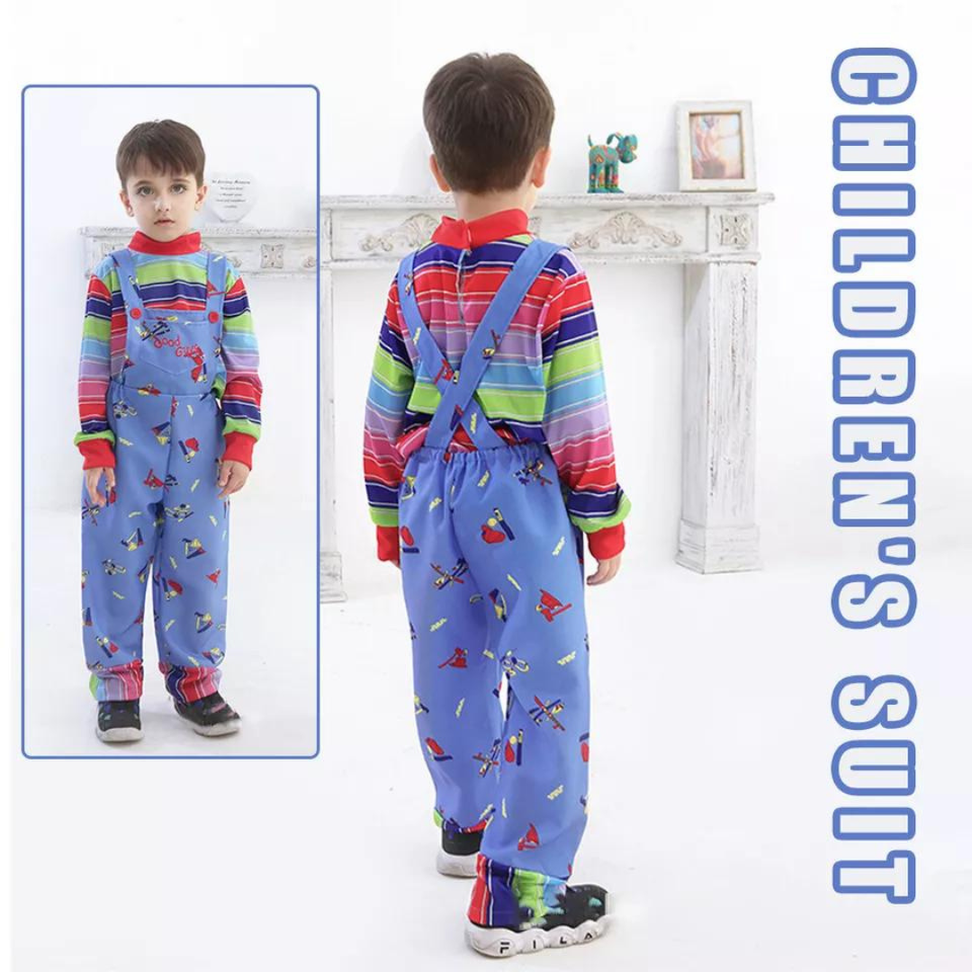 Chucky Doll Unisex Costume for Kids from The Movie "Child's Play"