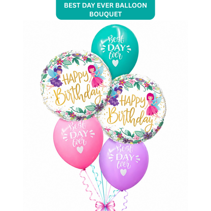 Best Day Ever Happy Birthday Balloon - 5PC