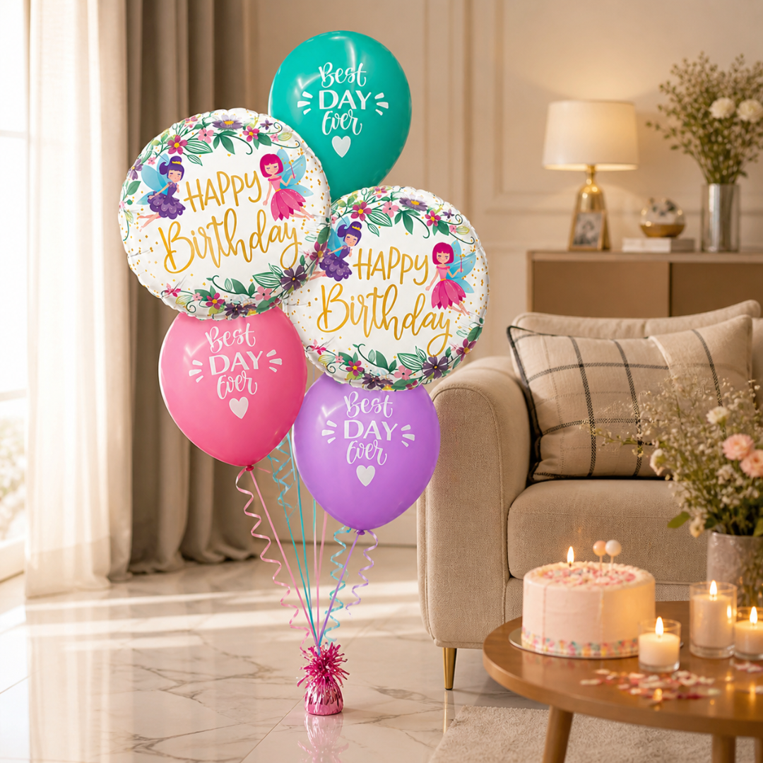 Best Day Ever Happy Birthday Balloon - 5PC