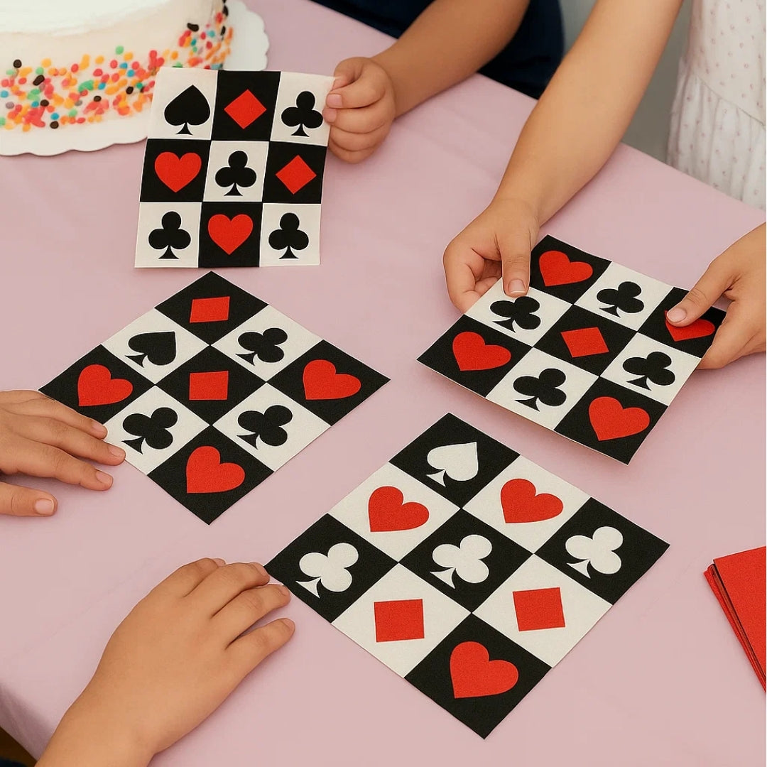 Casino Theme Paper Napkins - 16PC