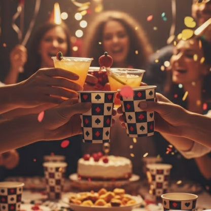 Casino Theme Paper Cups - 8PC