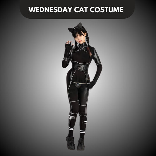 Anime Cat Jumpsuit Cosplay Costume - Size S -  Bust - 32 inches