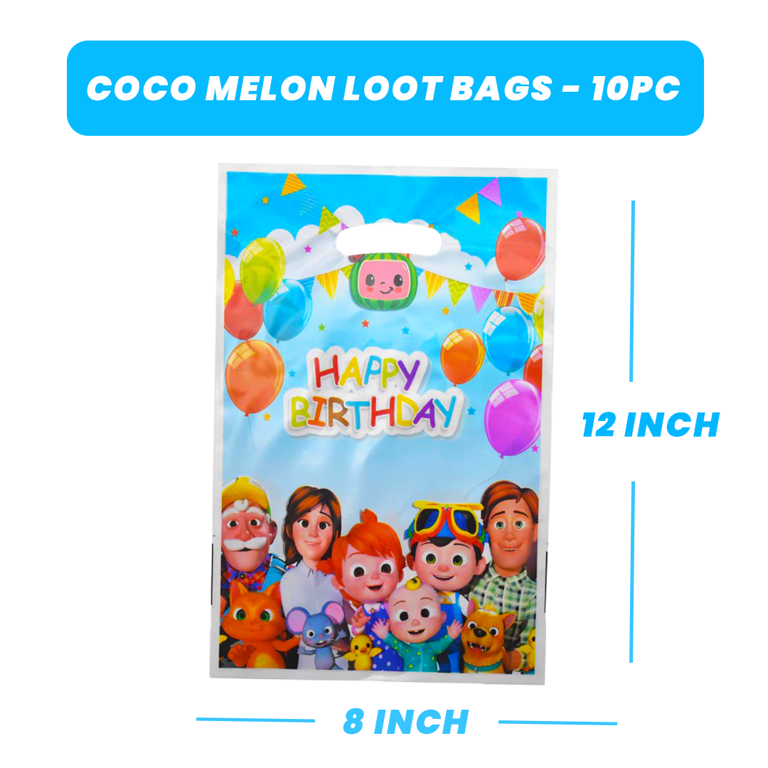 Cocomelon party favor Loot bags