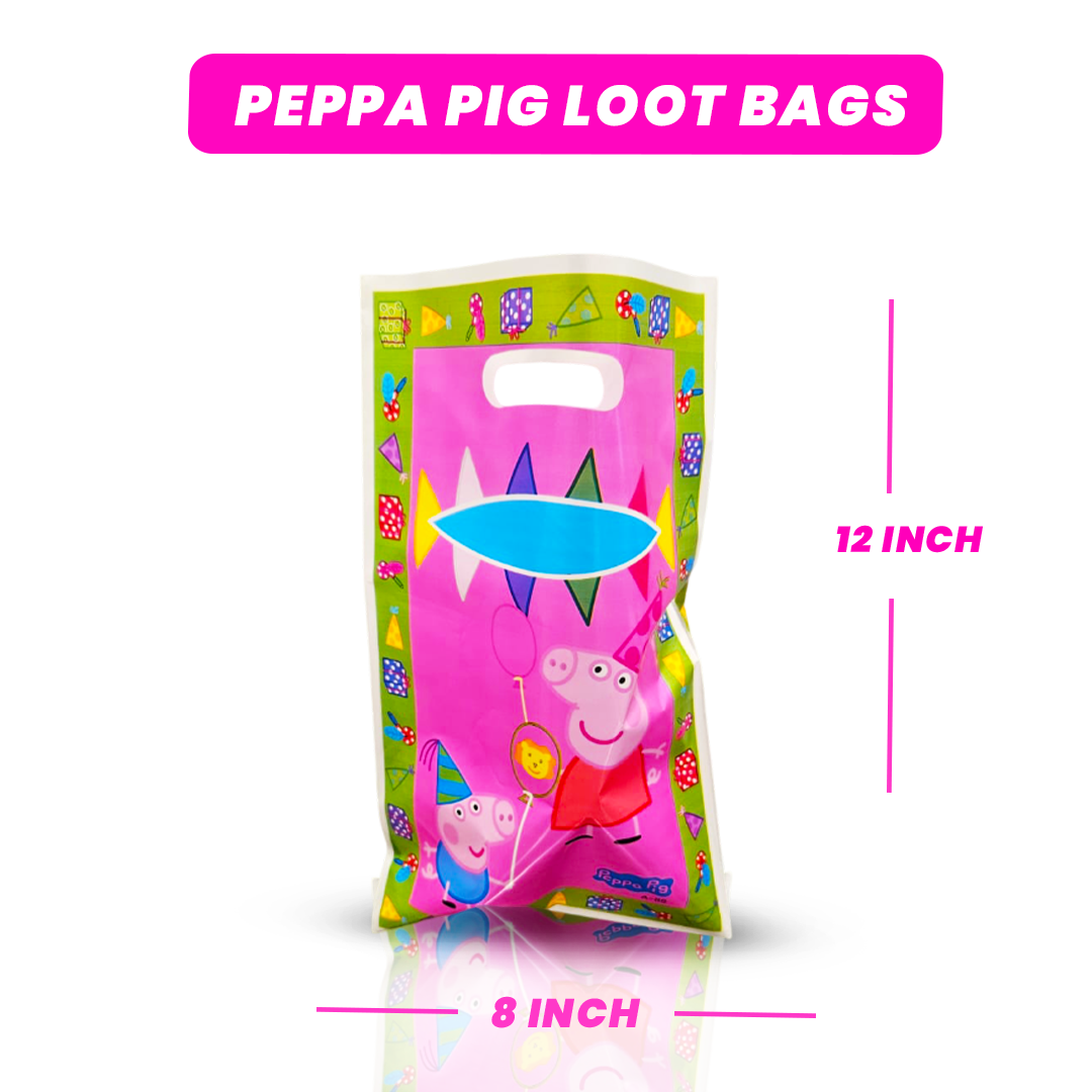 Peppa Pig party favor Loot bags