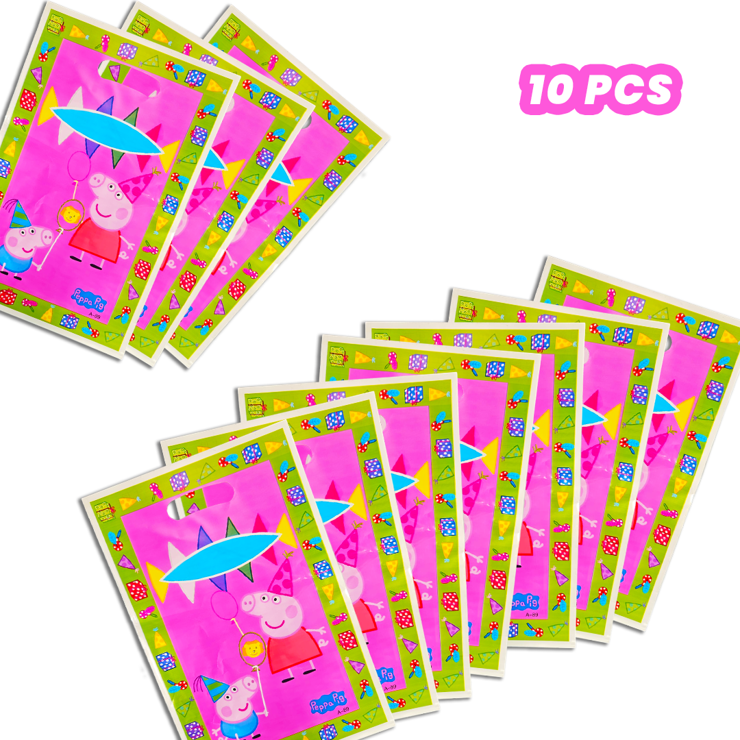 Peppa Pig party favor Loot bags