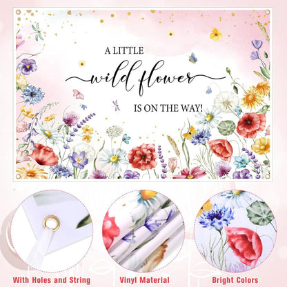 A Little Baby Is On the Way Banner and Balloons Garland Kit - 80 PC