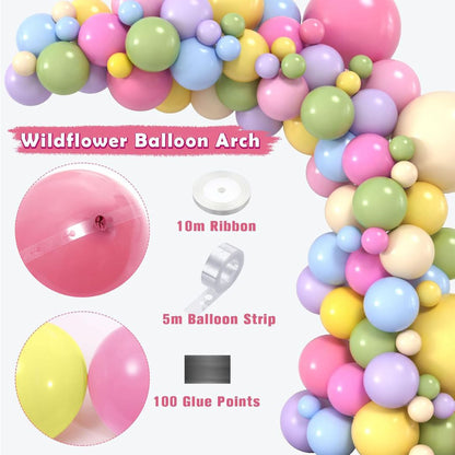 A Little Baby Is On the Way Banner and Balloons Garland Kit - 80 PC