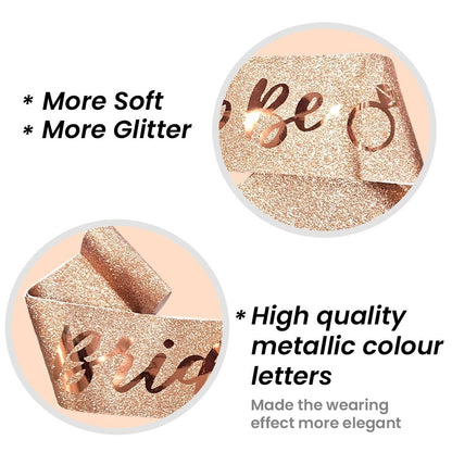Birthday Queen Sash with Shimmry Texture and Glossy Text - 1PC